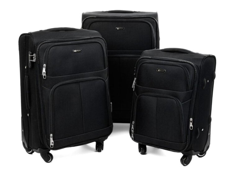 Cestovní Kufr VICENZA - Černý-Grafitový