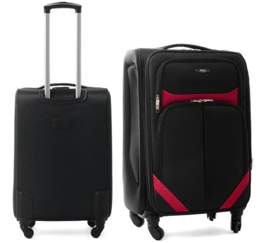 Cestovní Kufr LAVIA - Černý-Červený