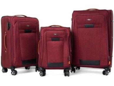 Cestovní Kufr VICENZA - Černý-Červený