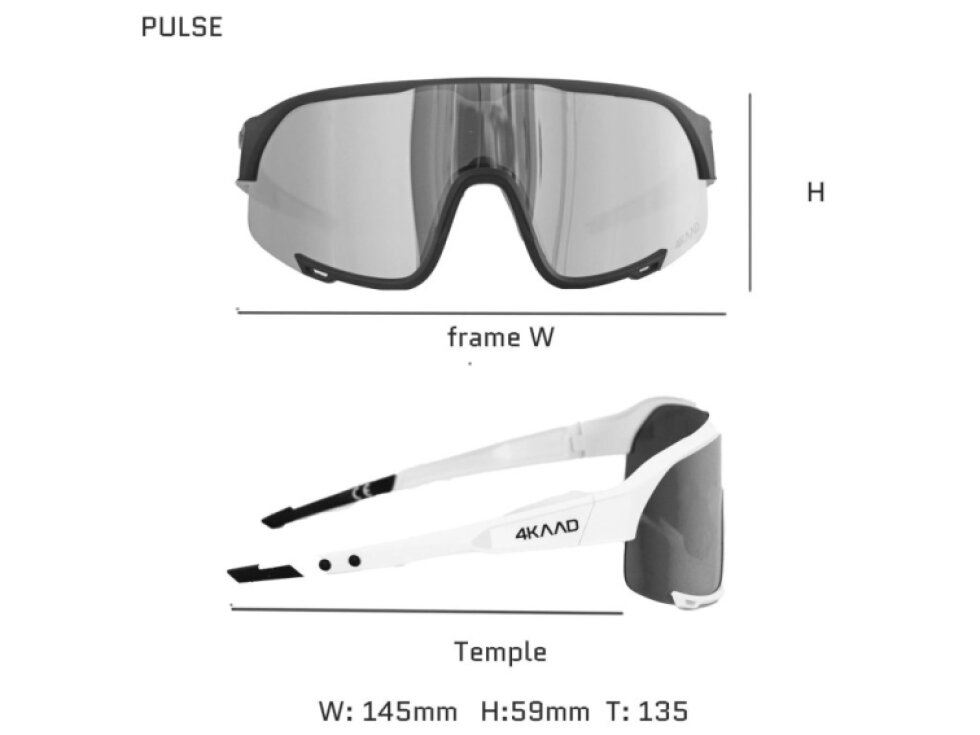 Brýle 4KAAD Pulse Race - Clear Blue