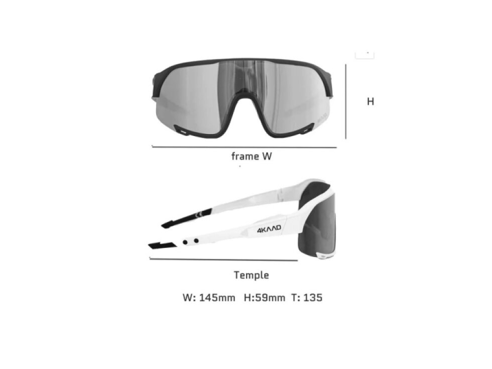 Brýle 4KAAD Pulse Race - Dark Blue & Silver