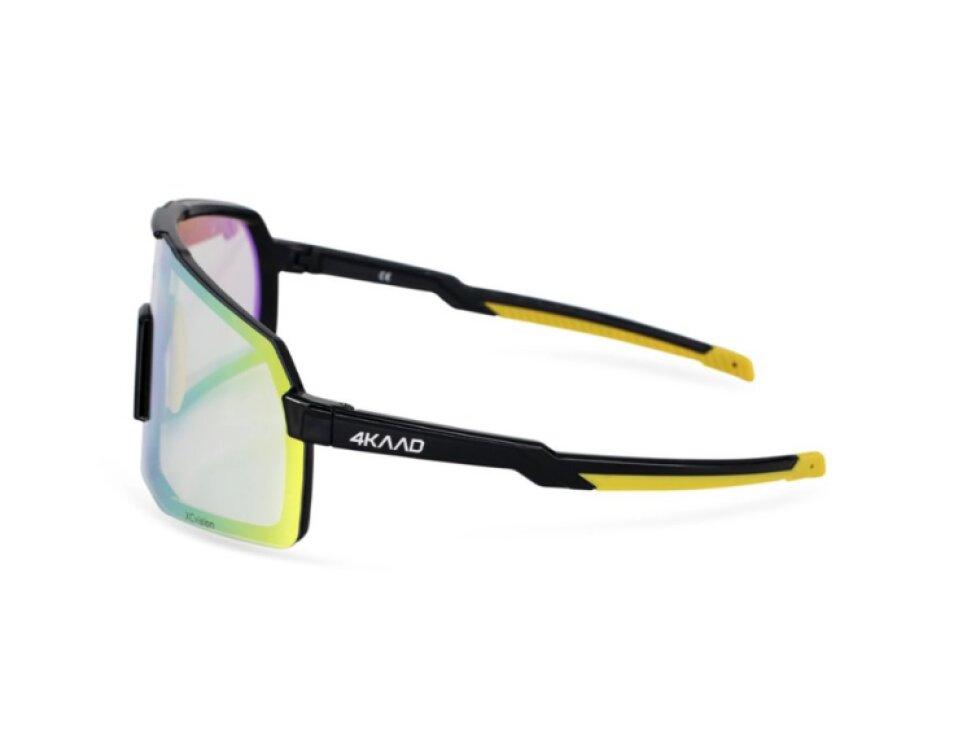 Fotochromatické brýle 4KAAD BEAT RACE - Black Yellow, Gold Mirror