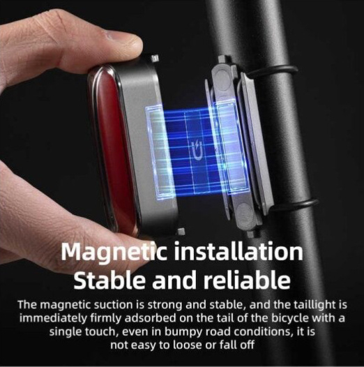 ROCKBROS Magnetic Smart zadní světlo s brzdovým senzorem