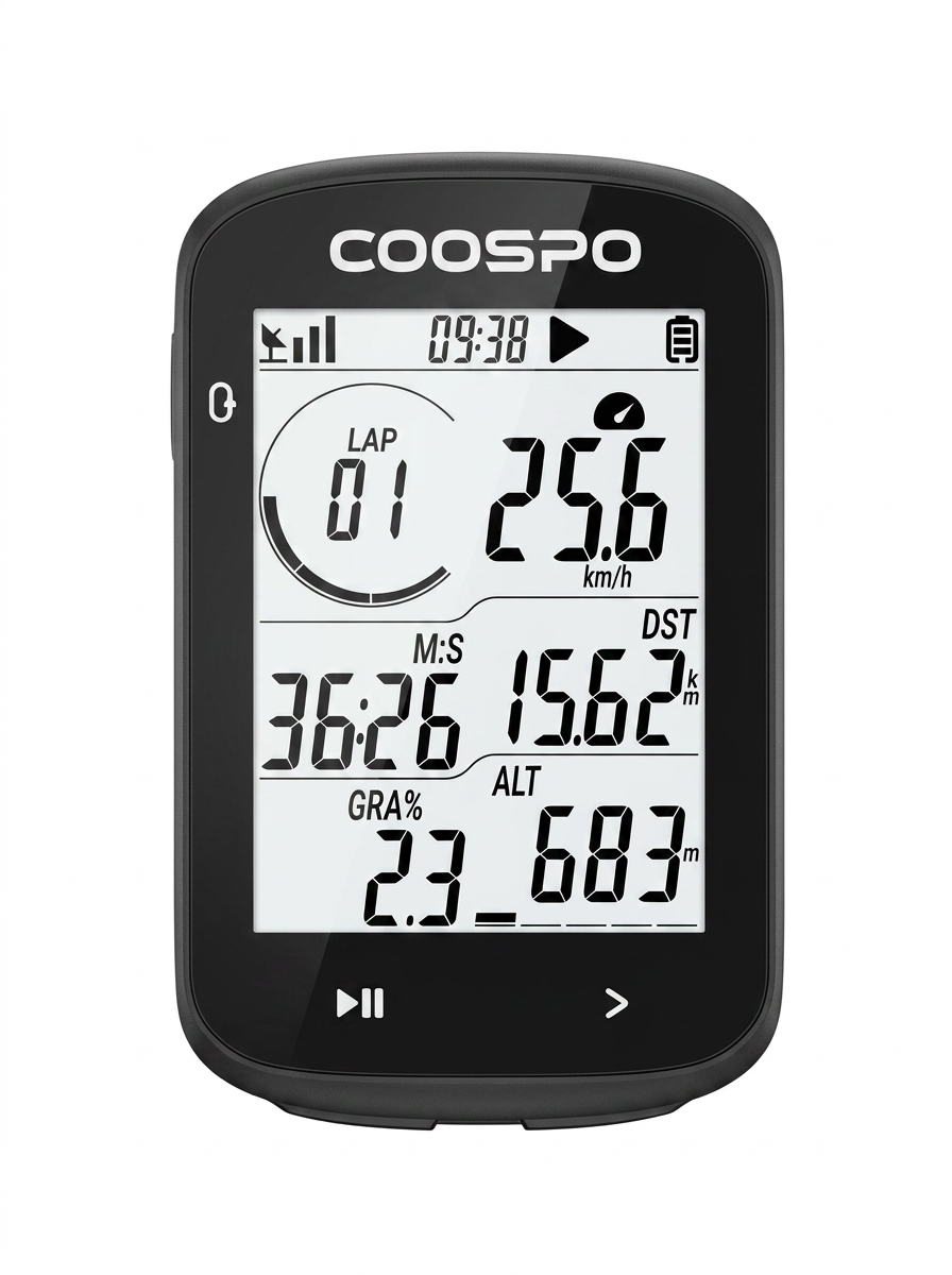 COOSPO CS300 GPS Cyklopočítač s Dlouhou Výdrží a Přesným GPS