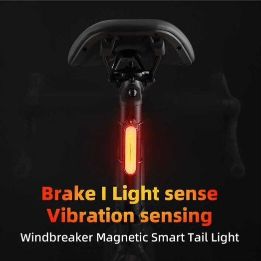 ROCKBROS Magnetic Smart zadní světlo s brzdovým senzorem