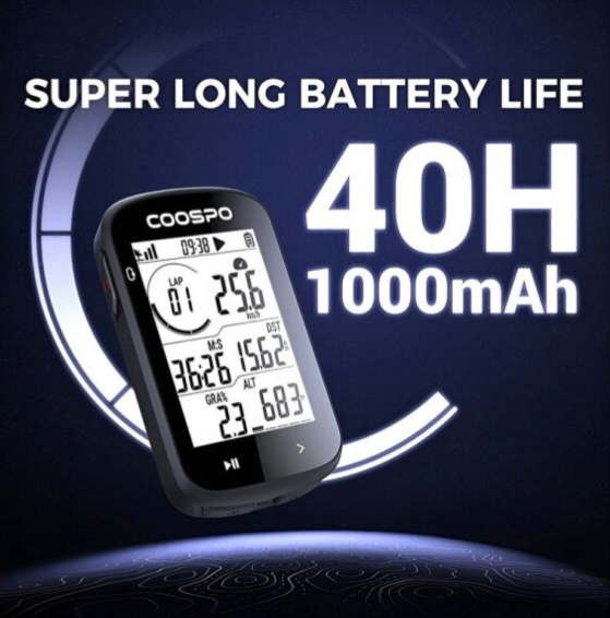 COOSPO CS300 GPS Cyklopočítač s Dlouhou Výdrží a Přesným GPS