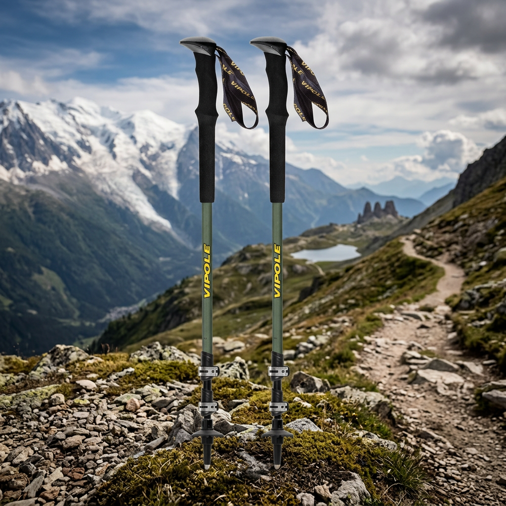 Trekové hole VIPOLE BASE CAMP GREEN DLX