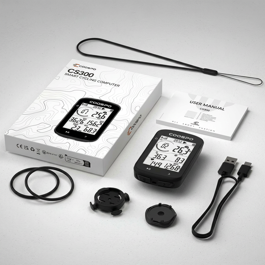 COOSPO CS300 GPS Cyklopočítač s Dlouhou Výdrží a Přesným GPS