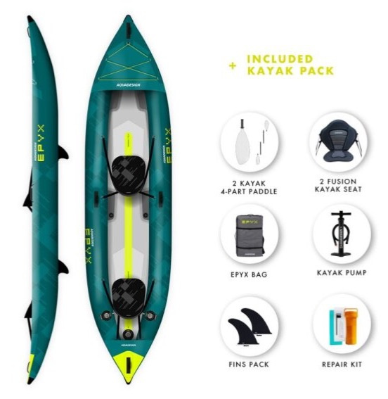 Nafukovací kajak AQUADESIGN Epyx 380