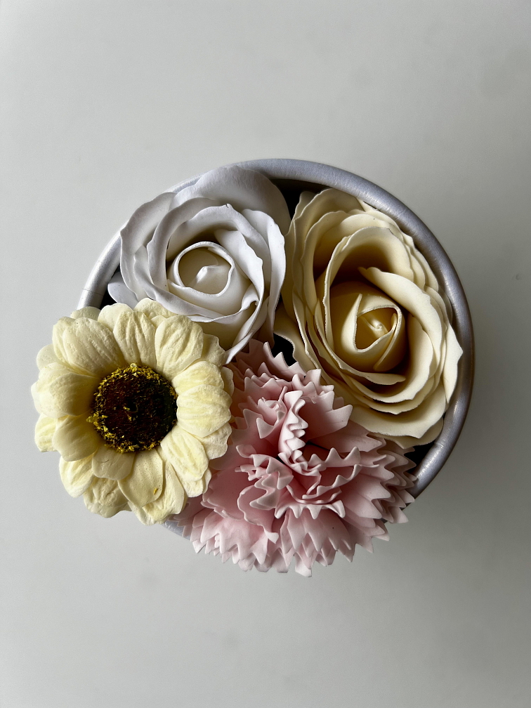 Sada mýdlových květů - 4 boxy