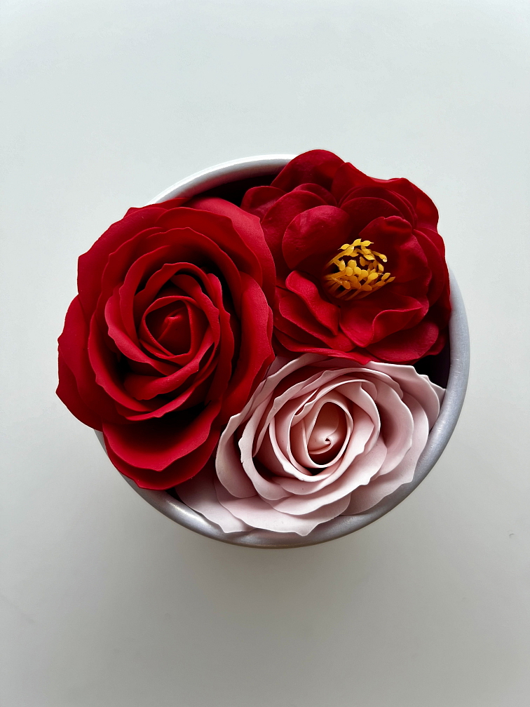 Sada mýdlových květů - 4 boxy