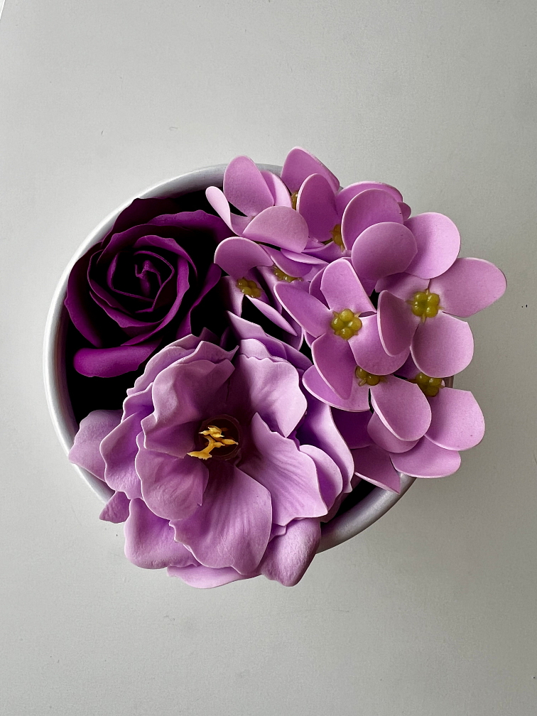 Sada mýdlových květů - 4 boxy