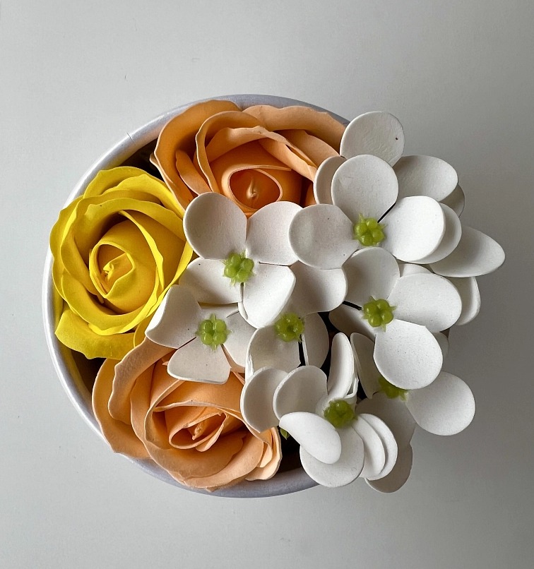 Sada mýdlových květů - 2 boxy