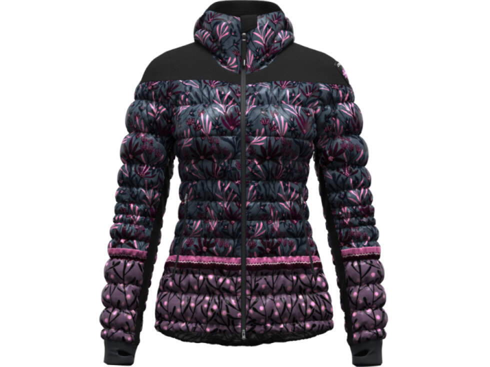 CRAZY JACKET CROWS WOMAN WINTER FLOWER