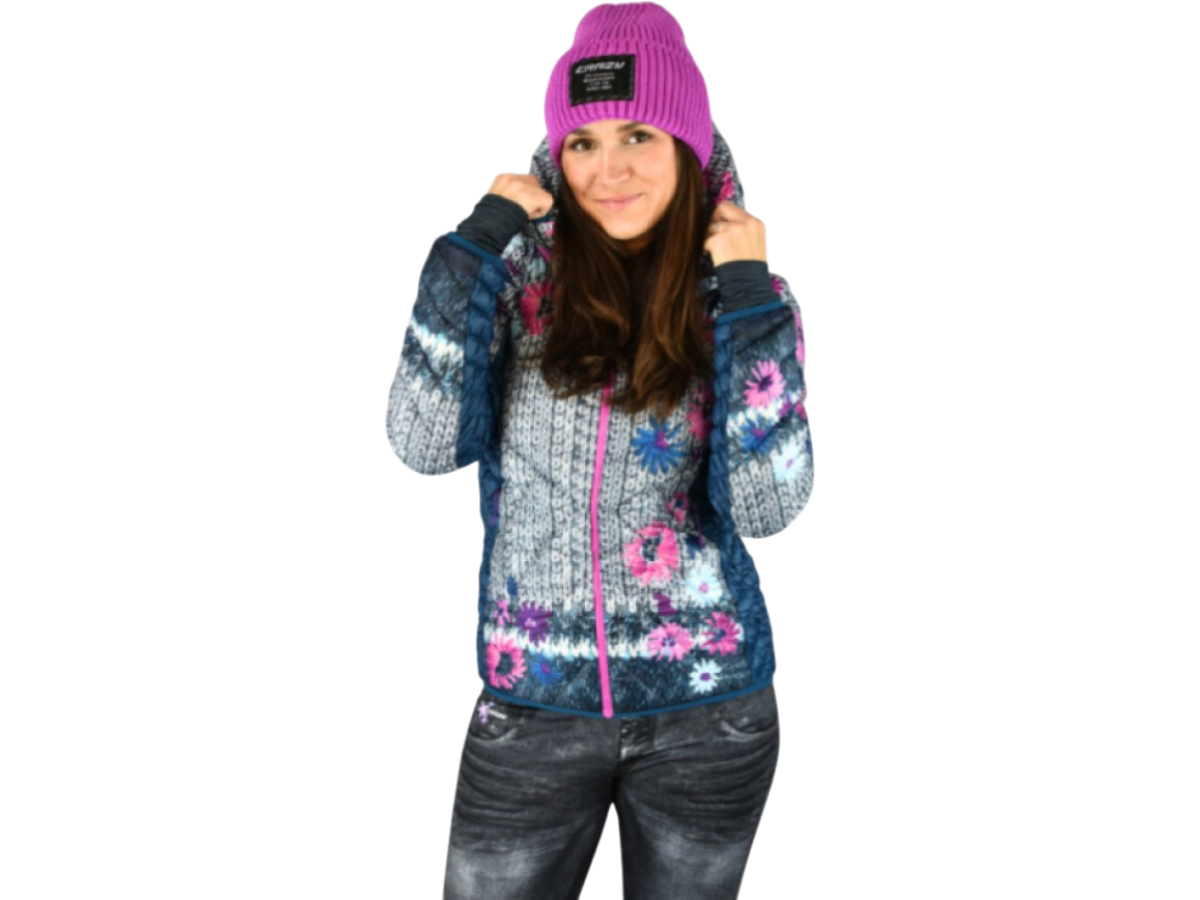 CRAZY JACKET WONDER MAGIC WOMAN WINTER FLOWER