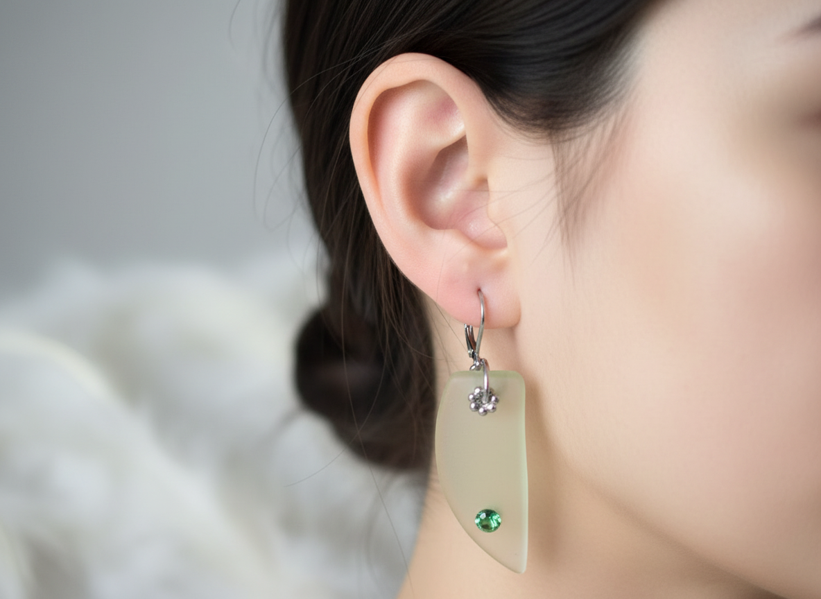 Skleněné náušnice Nanovo - Dupo