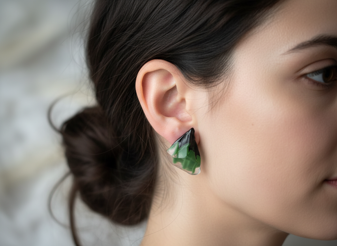 Skleněné náušnice Nanovo - Ezuk