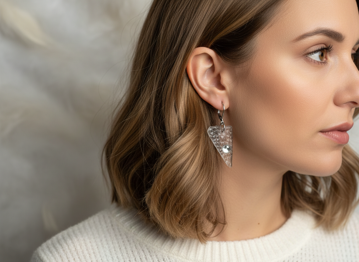 Skleněné náušnice Nanovo - Luputo