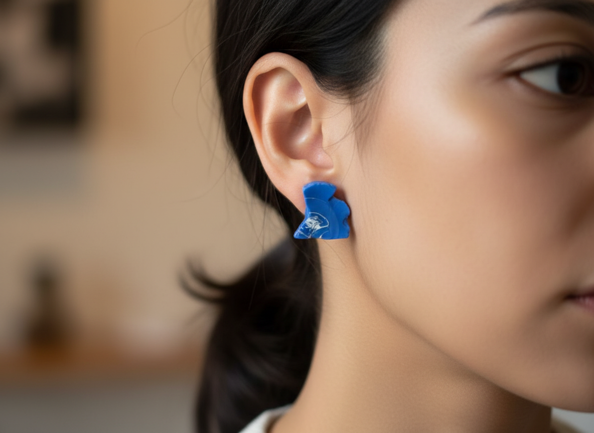 Skleněné náušnice Nanovo - Mezon