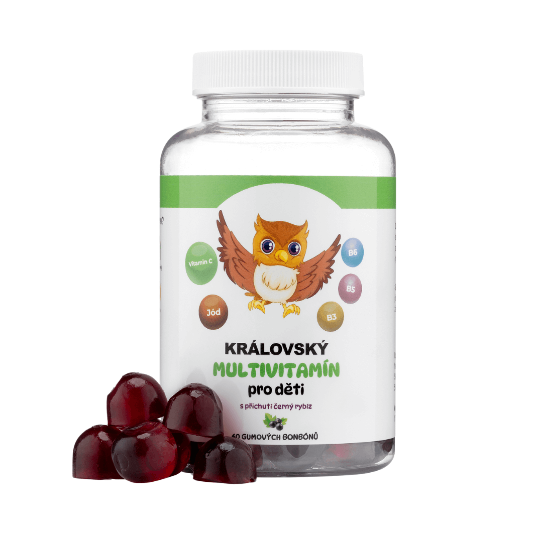 2+1 ZDARMA Královský Multivitamin pro děti – komplex vitamínů pro zdravý růst a imunitu, 3x60 gumových bonbónů