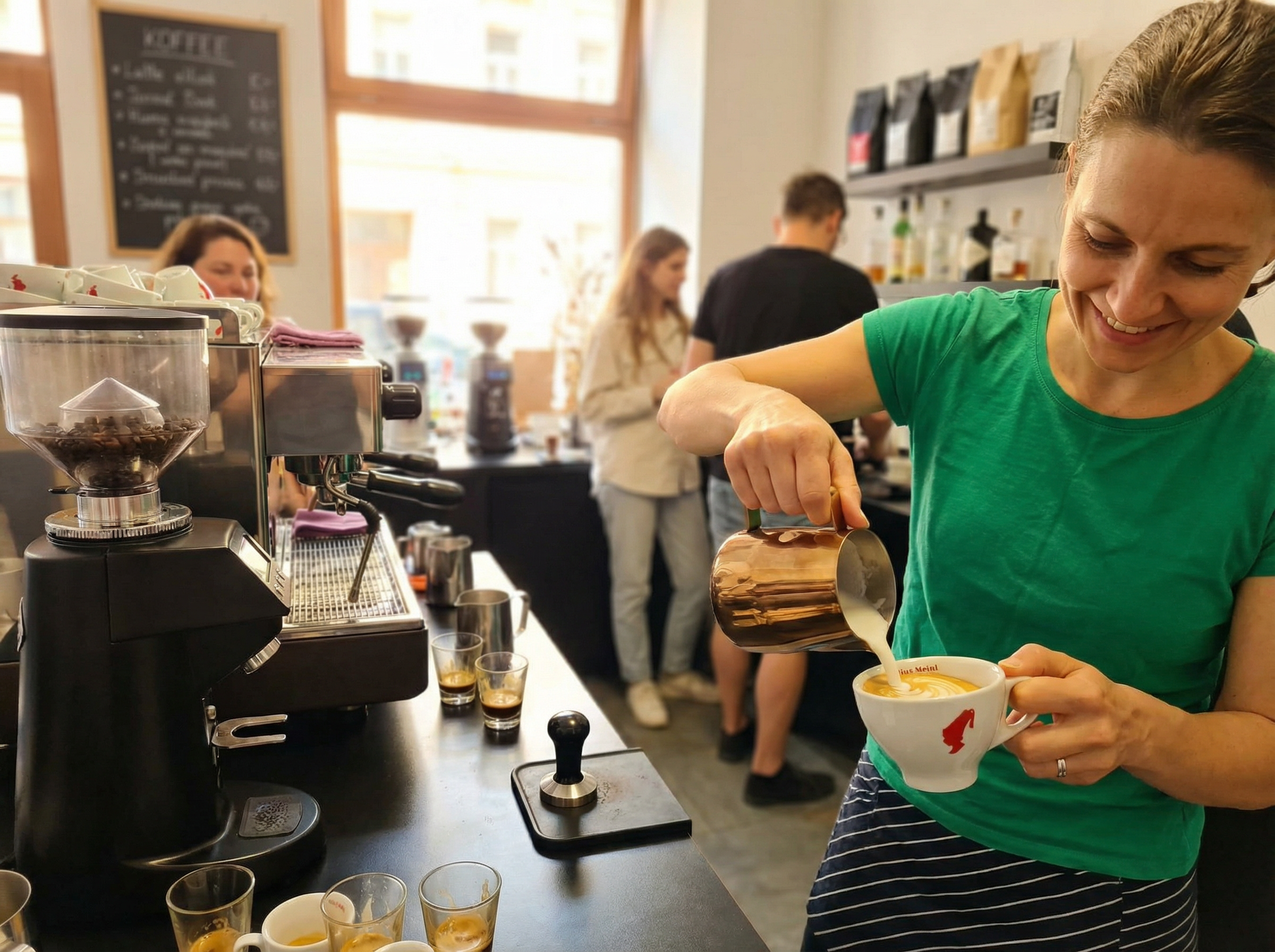 Jednodenní kurz kávy a Latte Art v Praze