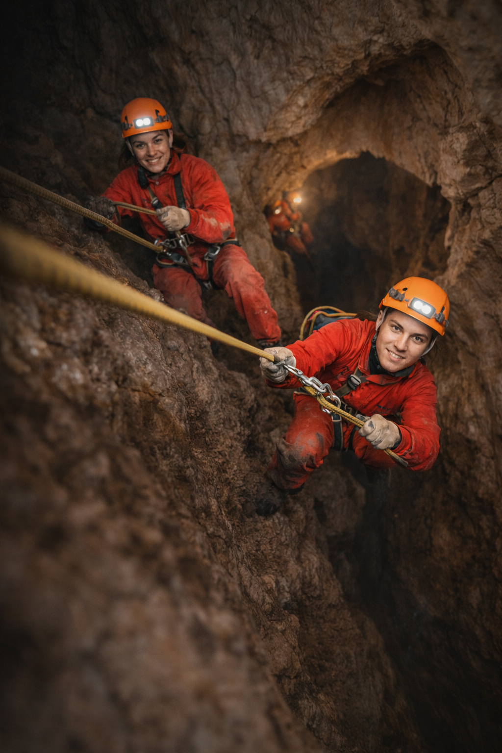 Speleoferata – jeskynní via ferrata pro rodinu