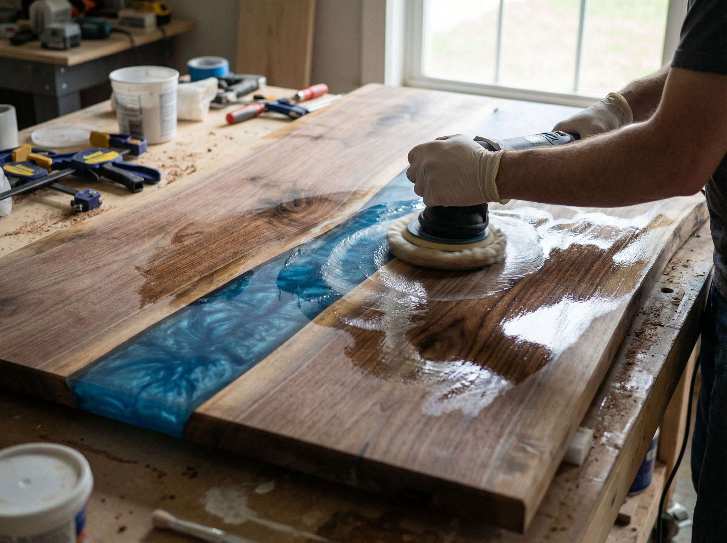 Workshop: Epoxidový konferenční stolek krok za krokem