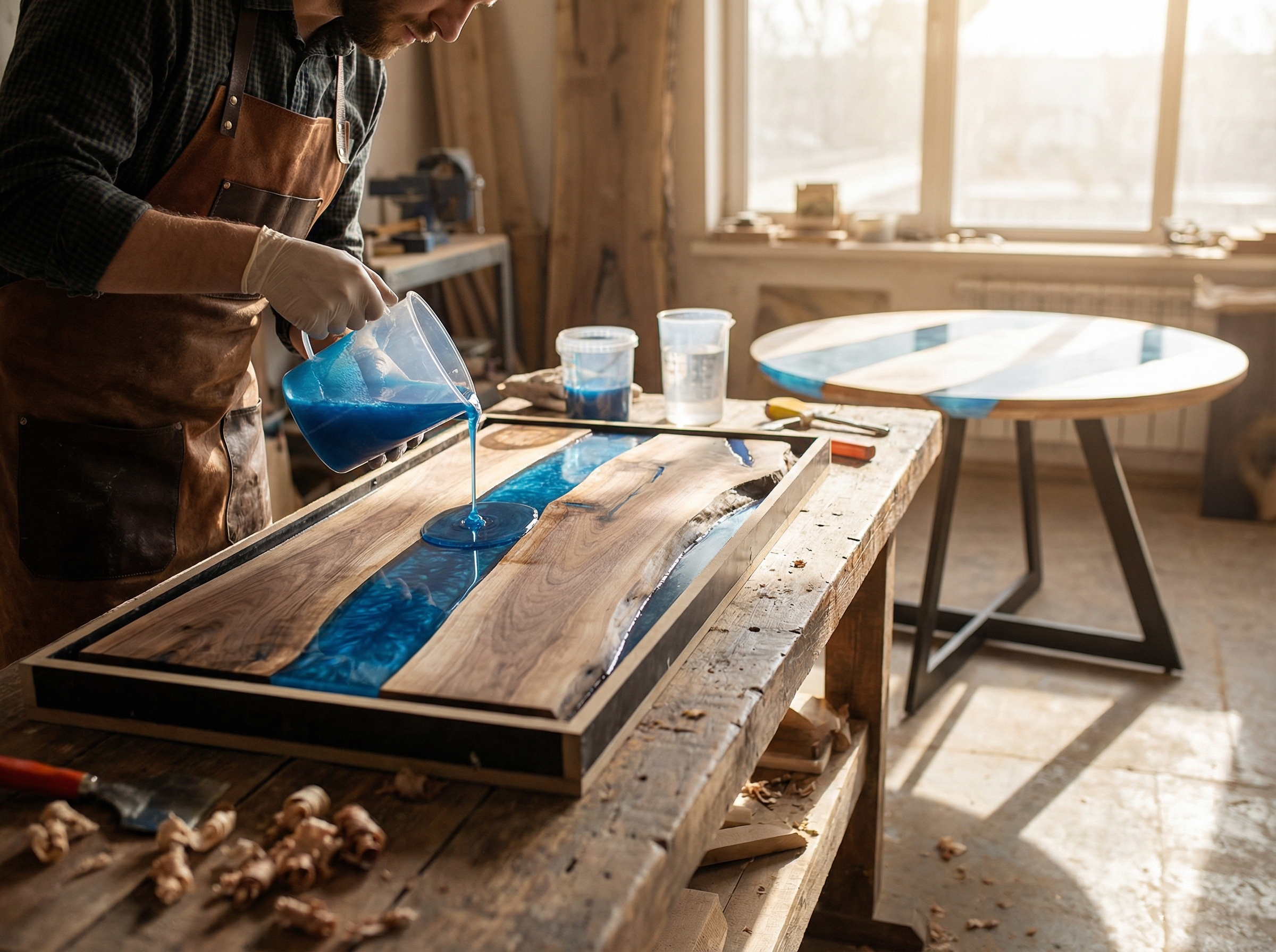 Workshop: Epoxidový konferenční stolek krok za krokem