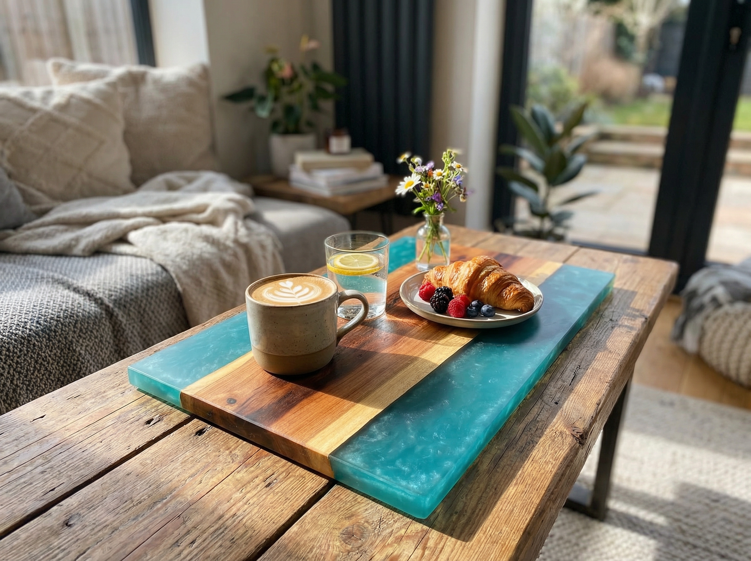 Podnos na míru – práce s pryskyřicí a dřevem