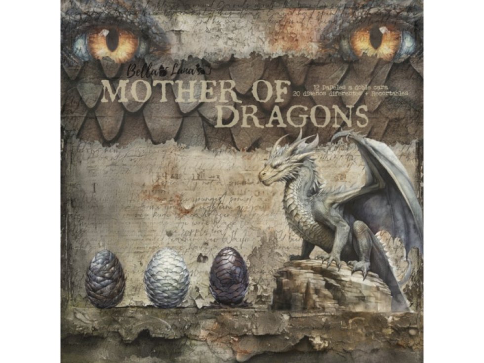 Sada papírů Bellaluna MOTHER OF DRAGONS Walker Matka draků 30X30cm 12ks