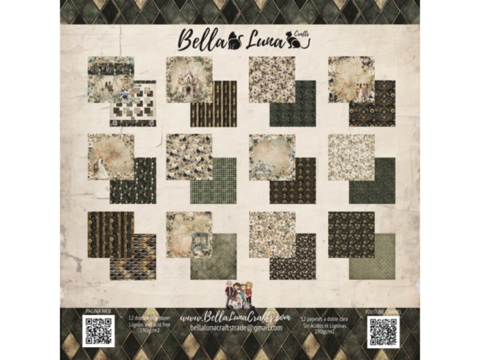 Sada papírů Bellaluna MR & MRS SMITH Ceremony Pán a paní Smithovi 20x20cm 12ks