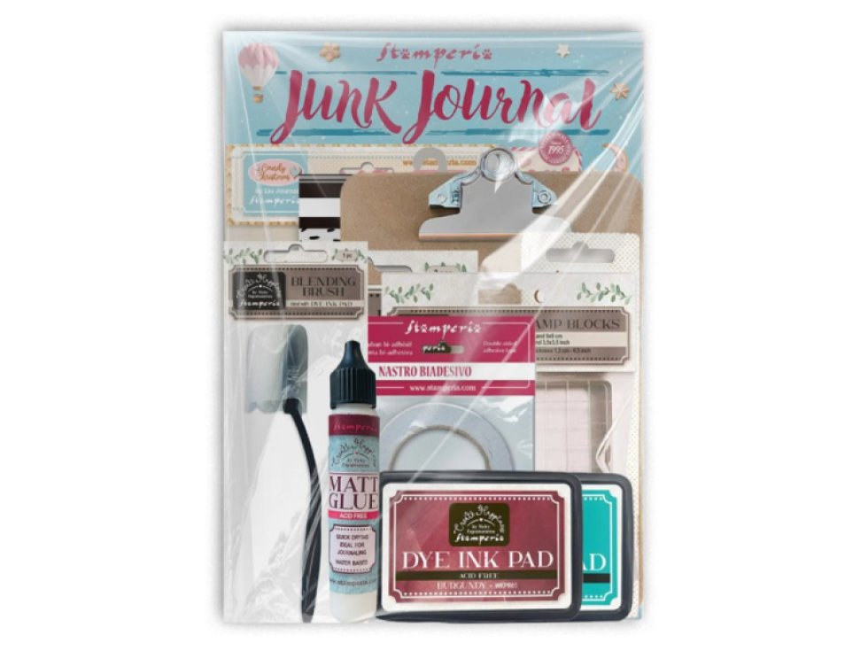 Junk Journal KIT Stamperia Candy Christmas Kit velká sada mix