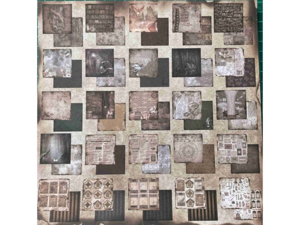 Sada papírů Bellaluna velký mix ALWAYS Harry Kouzelníci 20x20cm 24ks