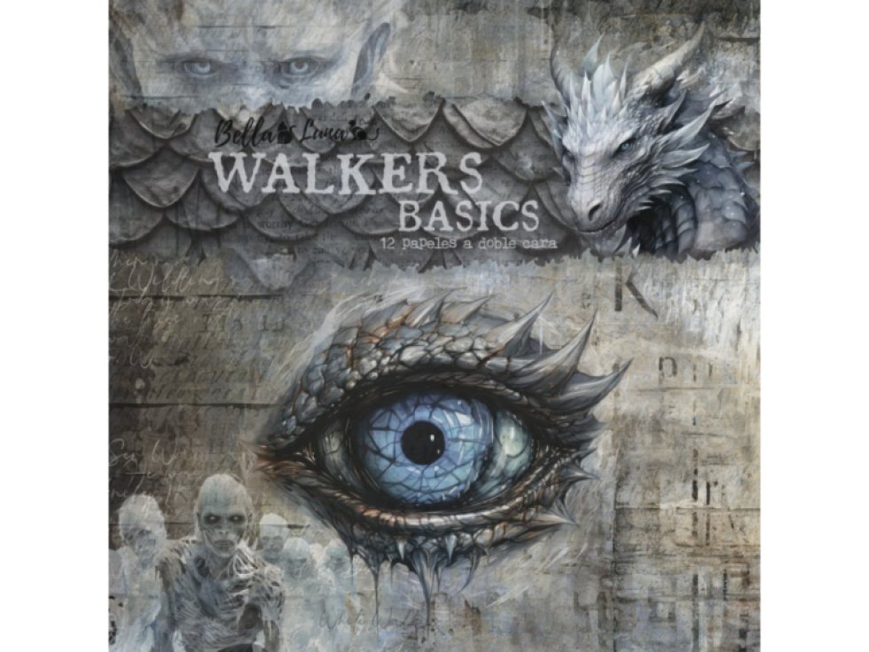 Sada papírů Bellaluna Walkers pozadí Hra o trůny Chodci 30X30cm 12ks