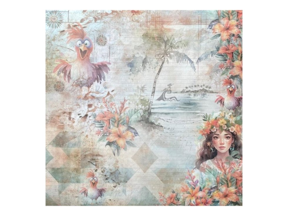 Sada papírů Bellaluna ALOHA 20X20cm 12ks