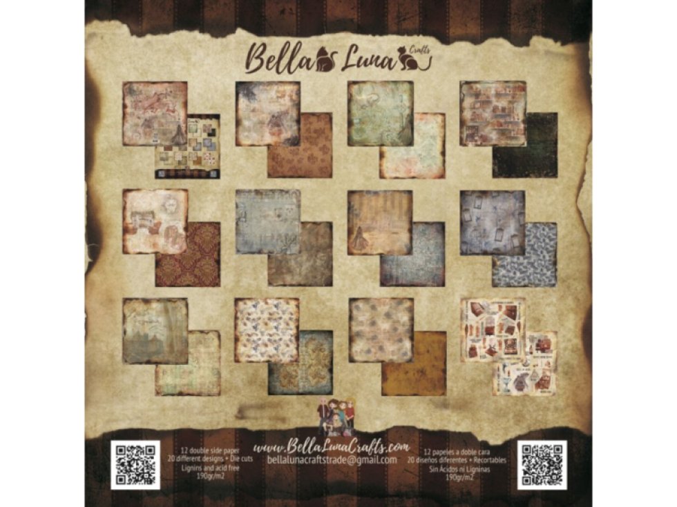Sada papírů Bellaluna HAS RETURNED Vrátil se 30X30cm 12ks