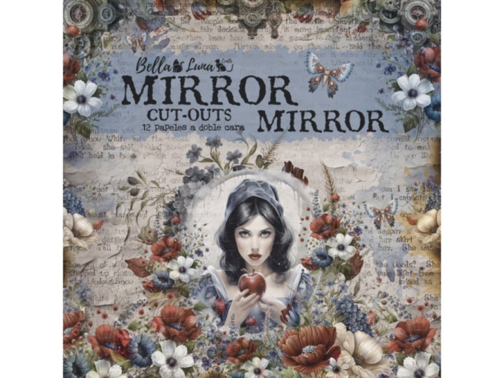 Sada papírů Bellaluna MIRROR MIRROR O Sněhurce výřezy 20x20cm 12ks