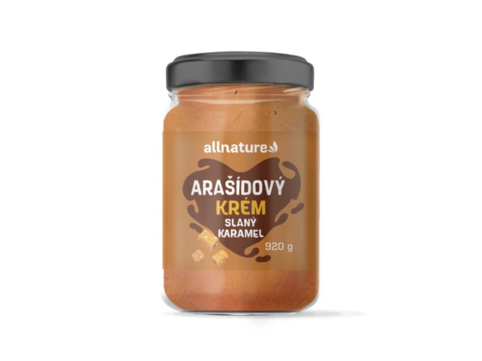 Allnature Arašídový krém - slaný karamel 920 g