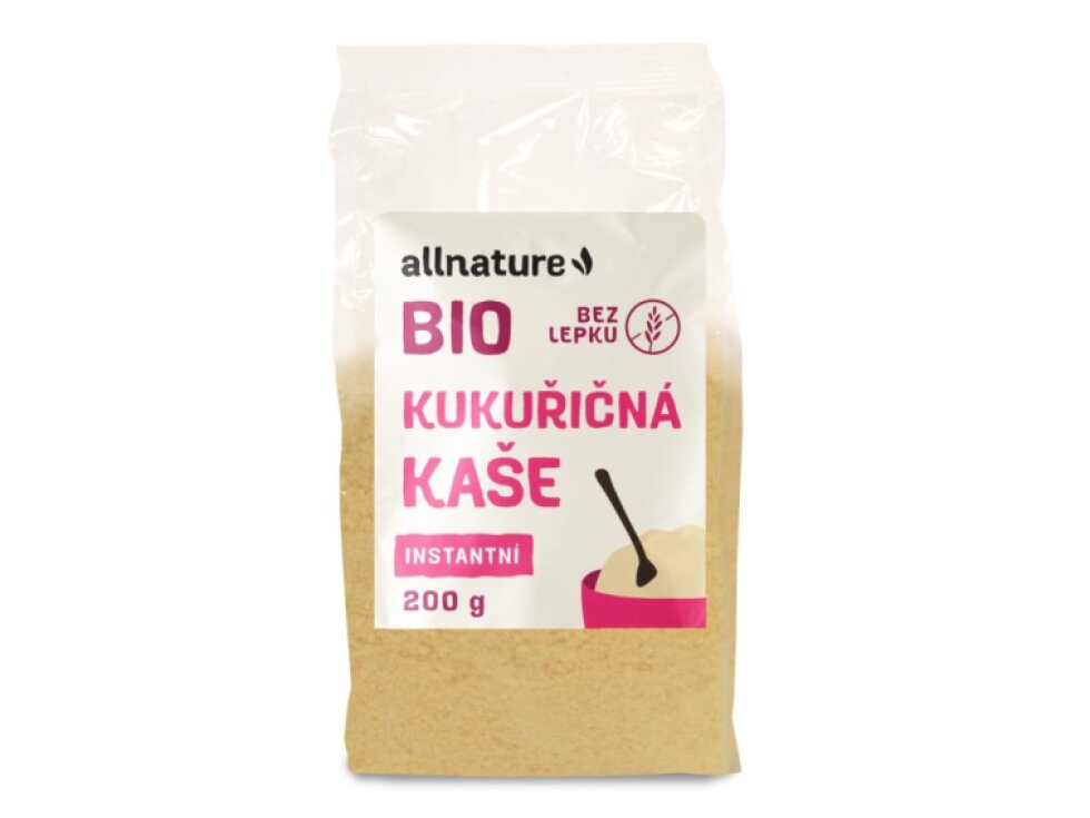 Allnature Bezlepková kukuřičná kaše instantní BIO 200 g