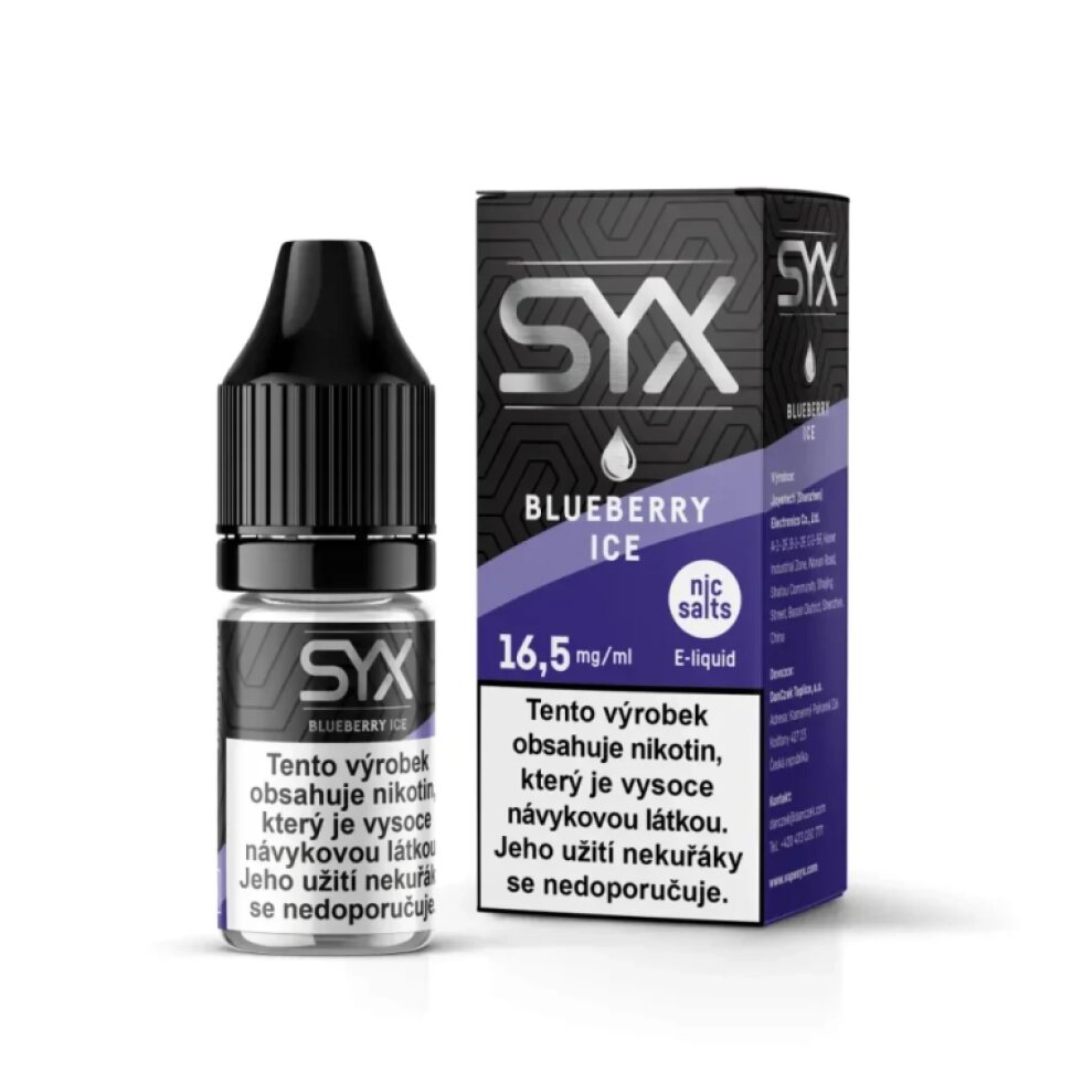 E-liquid SYX BLUEBERRY ICE 16,5mg/10ml