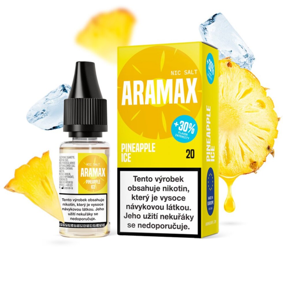 E-liquid Aramax Salt - Pineapple Ice 10ml/20mg
