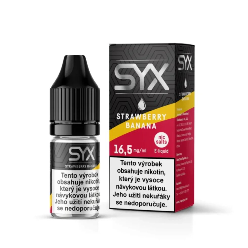 E-liquid SYX STRAWBERRY BANANA 16,5mg/10ml