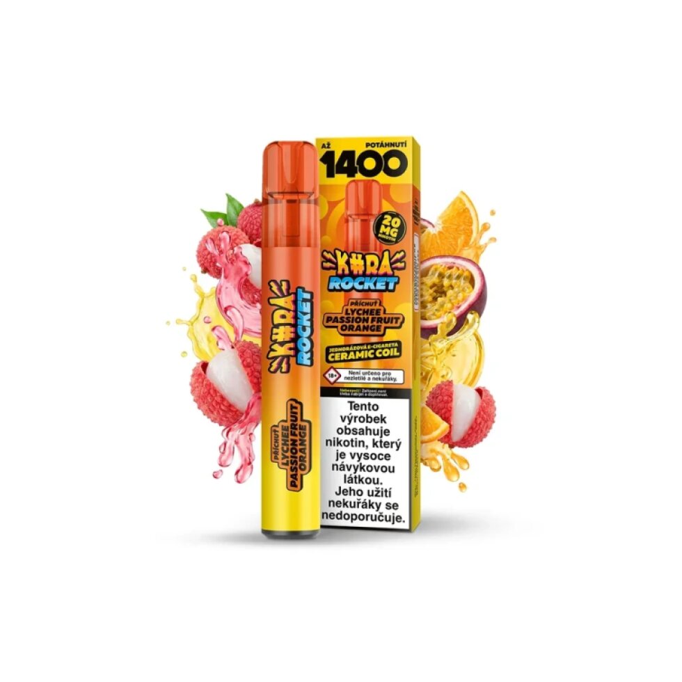 KURWA ROCKET - LYCHEE PASSION FRUIT ORANGE ICE