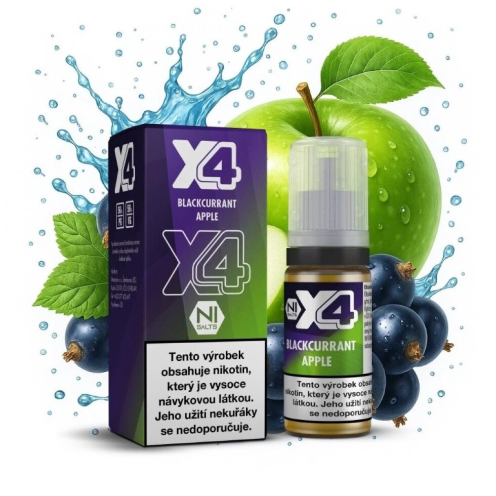 E-liquid X4 Bar Juice - Blackcurrant Apple 10ml/20mg