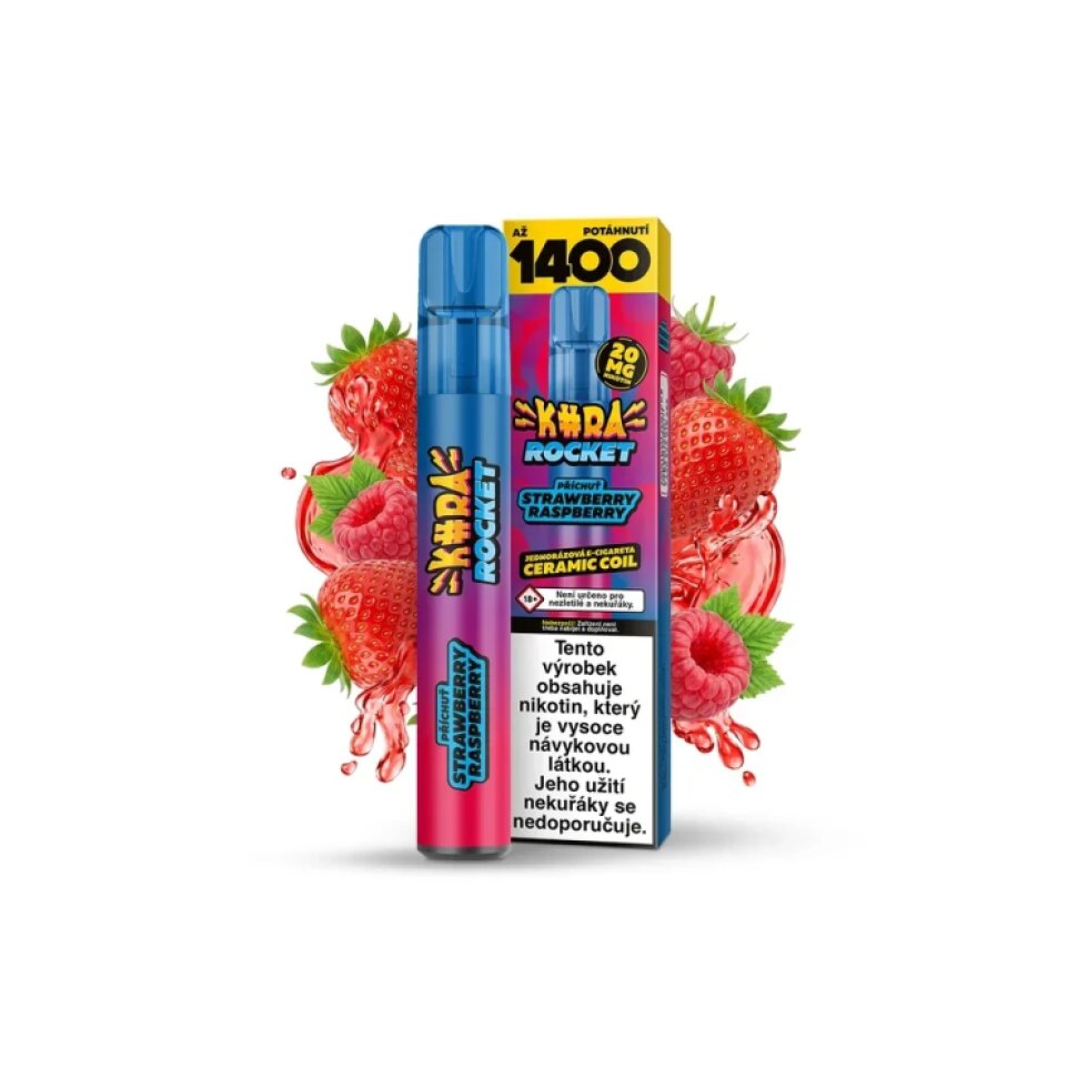KURWA ROCKET - STRAWBERRY RASPBERRY ICE