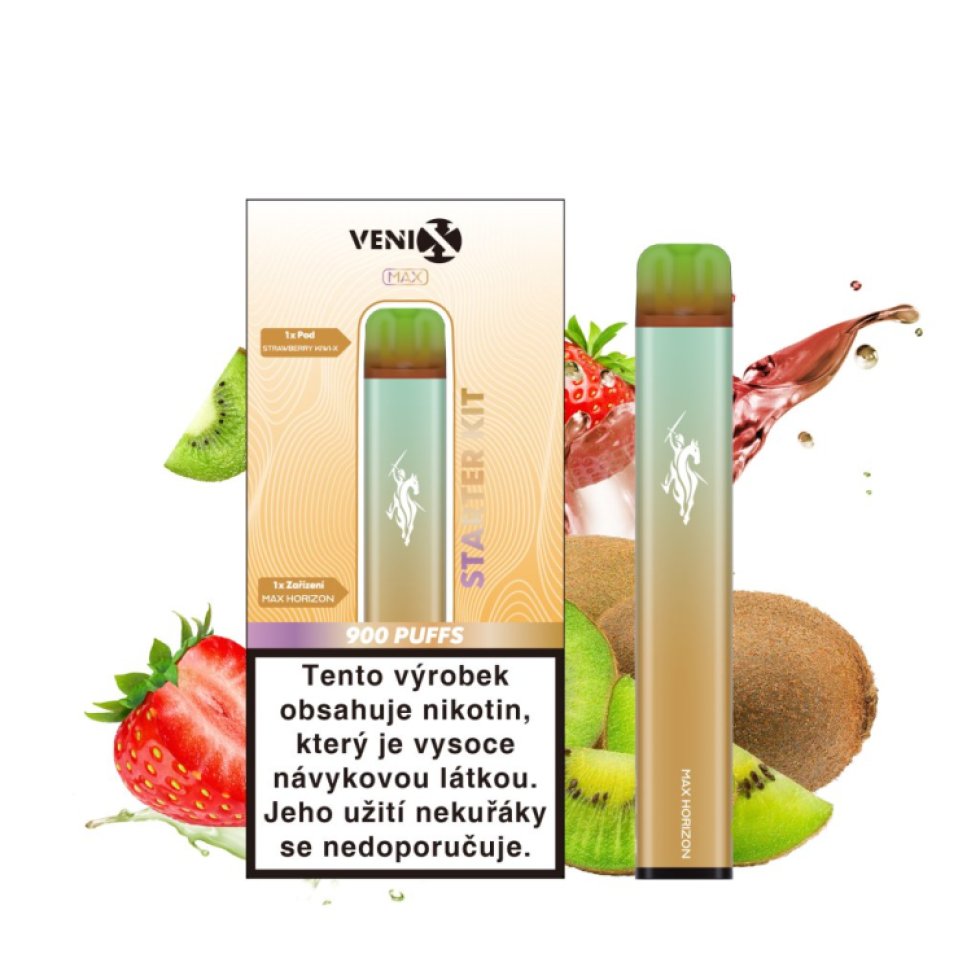 VENIX MAX HORIZON STARTER KIT (včetně STRAWBERRY KIWI-X pod)