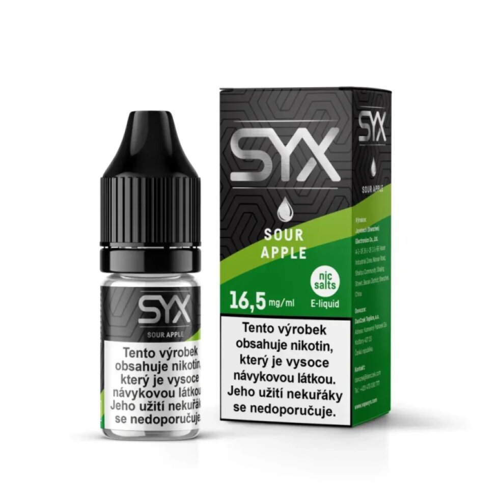 E-liquid SYX SOUR APPLE 16,5mg/10ml