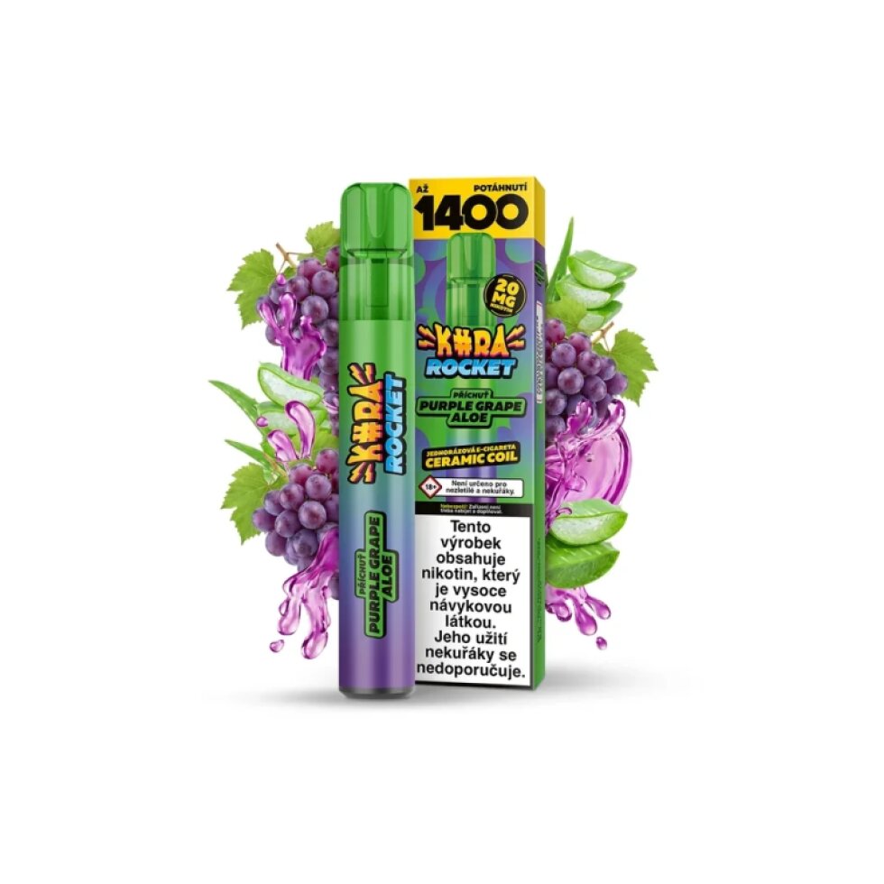 KURWA ROCKET - PURPLE GRAPE ALOE ICE