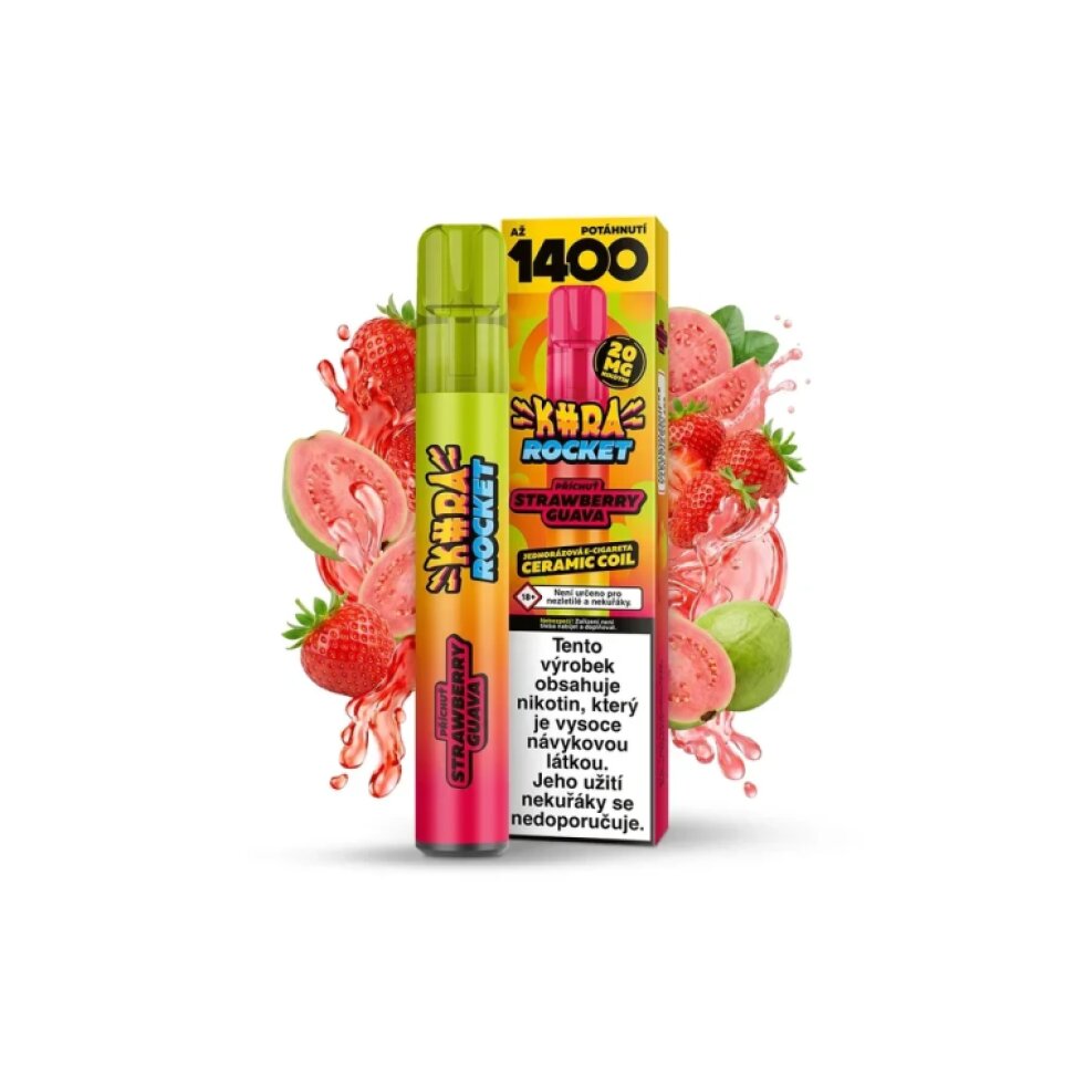 KURWA ROCKET - STRAWBERRY GUAVA ICE