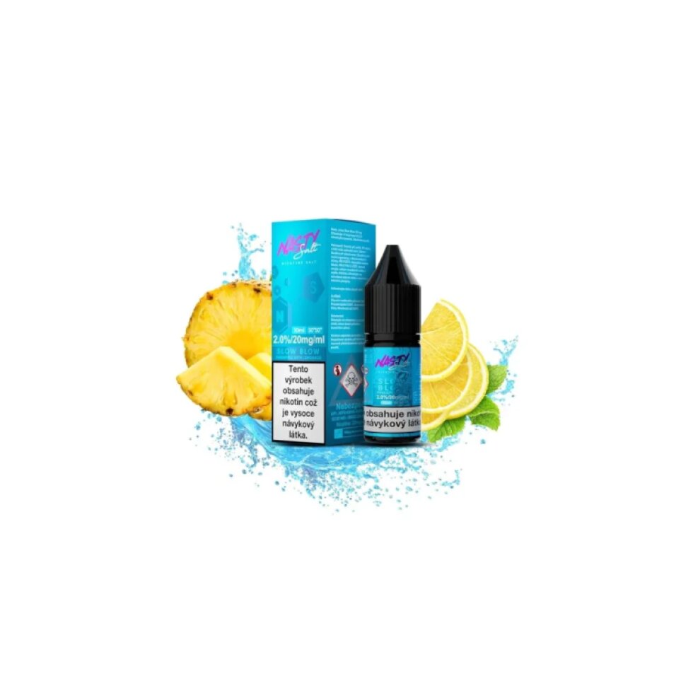 E-Liquid Nasty Salt - Slow Blow - Pineapple with lemonade 10ml/20mg